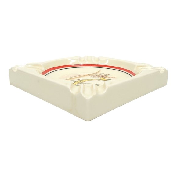 Vintage Executive Line Piccolomini Caleche 6 1/4" Antique Car Ashtray Porcelain - Picture 6 of 12